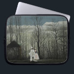 Carnival Evening, Henri Rousseau oil painting 1886 Laptop Sleeve<br><div class="desc">Henri Rousseau, oil on canvas, 1886...
oil painting, fine art, traditional art, modern art, landscape, winter, cold, bare trees, carnival, clown, blue, dark, clouds, cloudy, overcast, moon, moonlight, night, nighttime, grey, gray, spooky, gloomy, murky, eclectic, chic, stately, sophisticated, funky, home decor, unique, elegant, quirky, gothic, </div>
