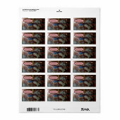 Carnival Fair Carousel Merry-Go-Roung Horse Etiket (Full Sheet)
