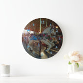 Carnival Fair Carousel Merry-Go-Roung Horse Grote Klok (Huis)