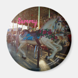 Carnival Fair Carousel Merry-Go-Roung Horse Magneet