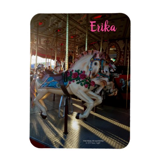 Carnival Fair Carousel Merry-Go-Roung Horse Magneet (Verticaal)