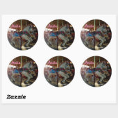 Carnival Fair Carousel Merry-Go-Roung Horse Ronde Sticker (Vel)