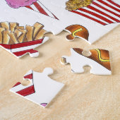 Carnival Fair Food Nachos Corndog Cotton Snoep Legpuzzel (Zijkant)