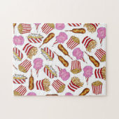 Carnival Fair Food Nachos Corndog Cotton Snoep Legpuzzel (Horizontaal)
