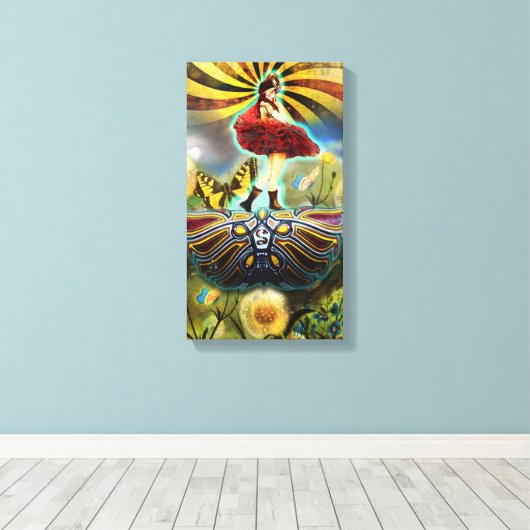 Carnival Fairy Canvas afdrukken (Insitu (Houten vloer))