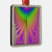 Carnival Feathers Metalen Ornament (Rechts)