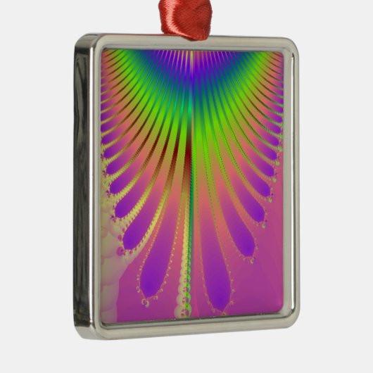 Carnival Feathers Metalen Ornament (Rechts)