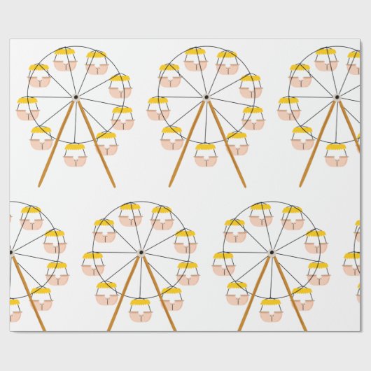 Carnival Ferris Wheel Cadeaupapier (Vlak)