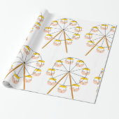 Carnival Ferris Wheel Cadeaupapier (Uitgerold)