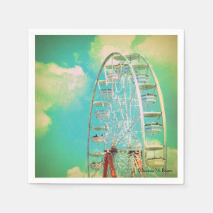  carnival Ferris Wheel - Cocktail Napkins Servetten