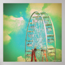 carnival Ferris Wheel Foto - Poster