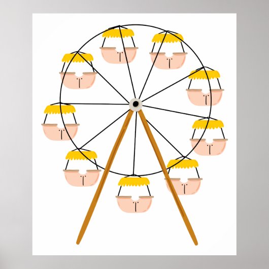 Carnival Ferris Wheel Poster (Voorkant)