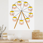 Carnival Ferris Wheel Poster (Keuken)