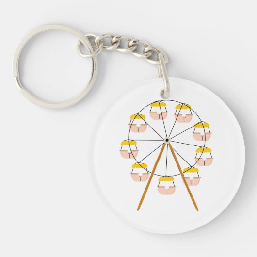 Carnival Ferris Wheel Sleutelhanger (Voorkant)