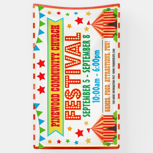 Carnival Festival Banner (Verticaal)