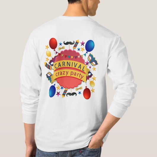 Carnival Festival Theme Design T-Shirt (Achterkant)