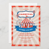 Carnival Fun Fair Party Flyer Kaart (Voorkant / Achterkant)