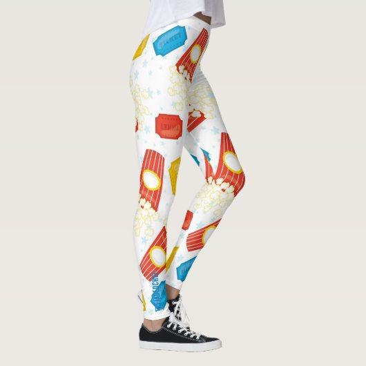 Carnival Fun: Popcorn & Ticket Print Leggings (Rechts)