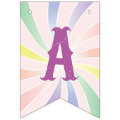 Carnival - Funfair - Pastel - Birthday - Shower Vlaggetjes (Derde vlag)