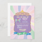 Carnival - Funfair - Pastel - Birthday - Uitnodigi Kaart (Voorkant / Achterkant)