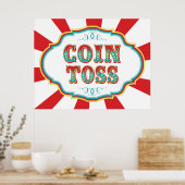 Carnival Game Sign Coin Toss Poster (Keuken)