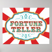 Carnival Game Sign Fortune Teller Poster (Voorkant)