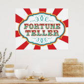 Carnival Game Sign Fortune Teller Poster (Keuken)
