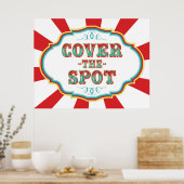 Carnival Game Sign. Hoesje Spot Poster (Keuken)