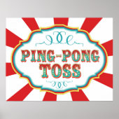Carnival Game Sign Ping Pong Toss Poster (Voorkant)