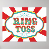 Carnival Game Sign Ring Toss Poster (Voorkant)