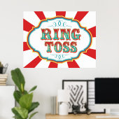 Carnival Game Sign Ring Toss Poster (Thuiskantoor)