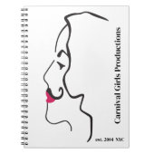 Carnival Girls Productions Silouhette Notitieboek (Voorkant)