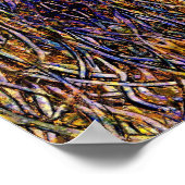 Carnival Glass Grass With Orange Mold Fungus tiled Poster (Hoek)