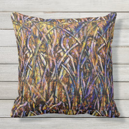 Carnival Glazen gras met Oranje mold Fungus Buitenkussen