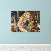 Carnival Happy Horse Canvas Afdruk (Insitu (Houten vloer))