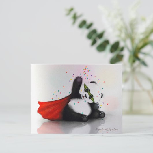 _CarnivaL Hero PaNda_ Briefkaart (Staand voorkant)