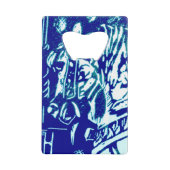 Carnival Horse Blues Creditkaart Flessenopener (Voorkant)