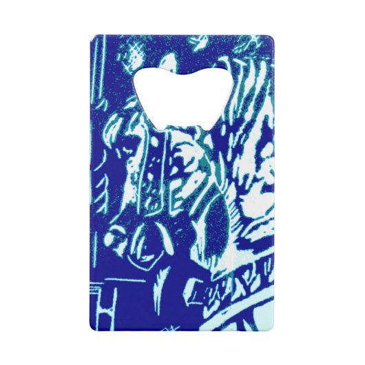 Carnival Horse Blues Creditkaart Flessenopener (Achterkant)