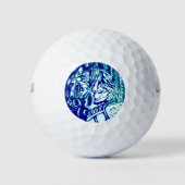 Carnival Horse Blues Golfballen (Voorkant)