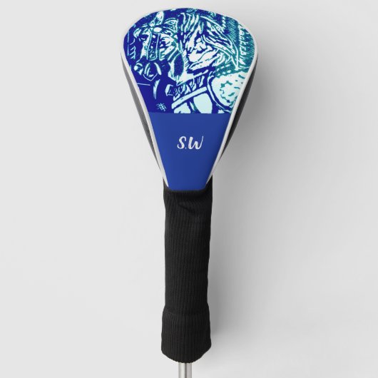 Carnival Horse Blues Golfheadcover (Voorkant)