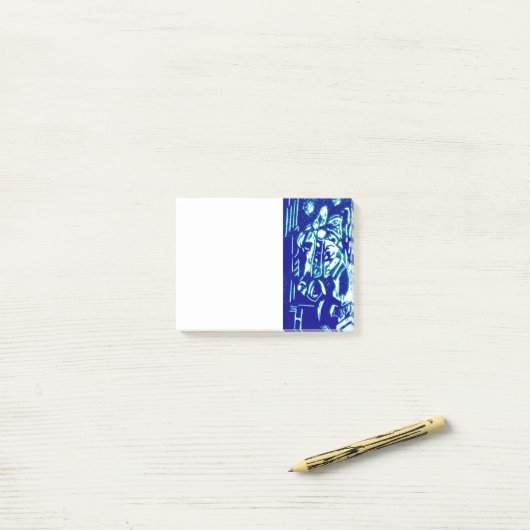 Carnival Horse Blues Post-it® Notes (Op bureau)