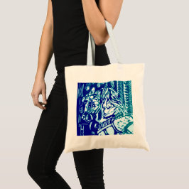 Carnival Horse Blues Tote Bag