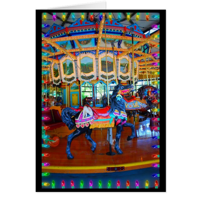 Carnival Horse in Black (Voorkant)