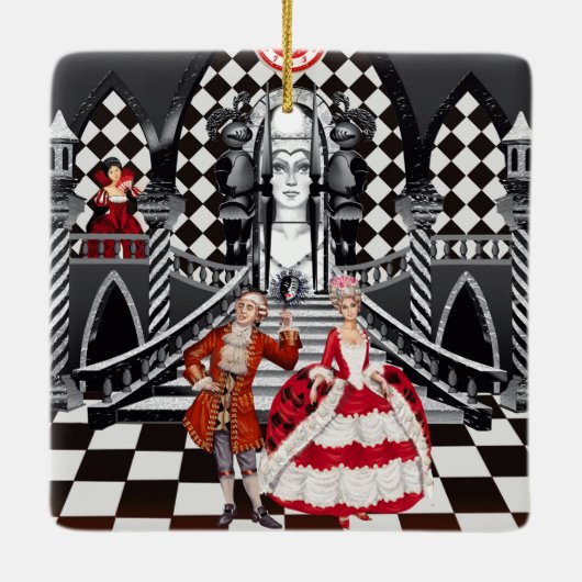 Carnival in a Magical land Keramisch Ornament (Achterkant)