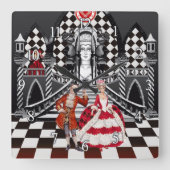 Carnival in a Magical land Vierkante Klok (Voorkant)