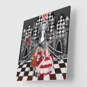 Carnival in a Magical land Vierkante Klok (Hoek)