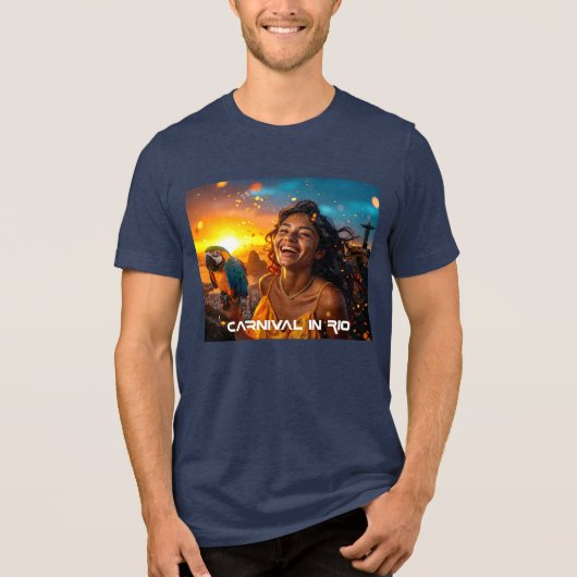 CARNIVAL IN RIO Tri-Blend SHIRT (Voorkant)