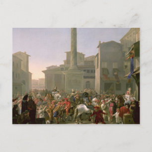 Carnival in Rome, c.1650-51 Briefkaart