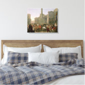 Carnival in Rome, c.1650-51 Canvas Afdruk (Insitu (Slaapkamer))