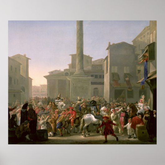 Carnival in Rome, c.1650-51 Poster (Voorkant)